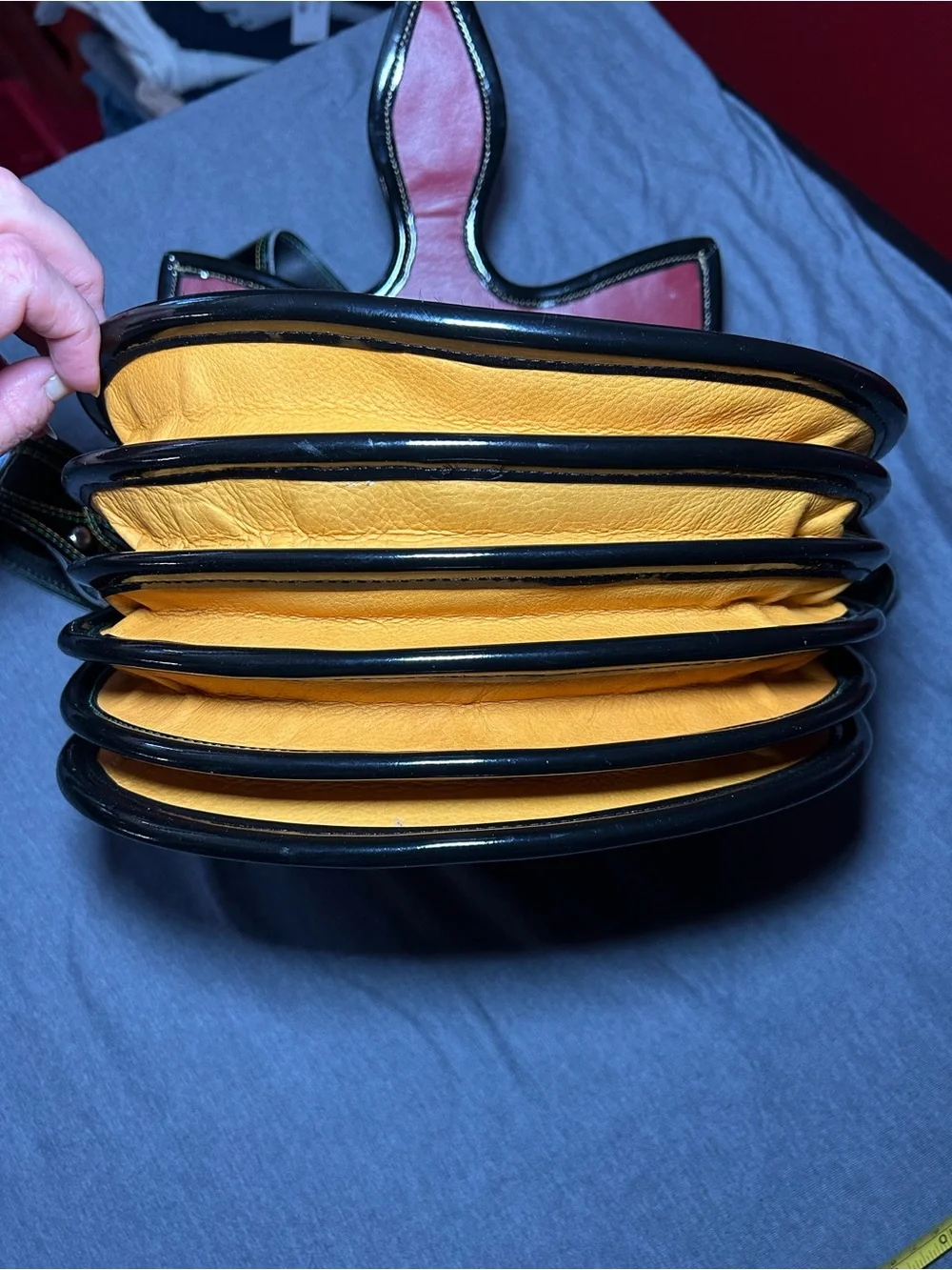 Jericho Dario Agudelo BlackCrossbody Bag with Leather & Hair Hide